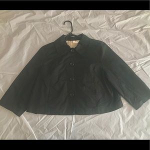 Black Waisted Car Coat